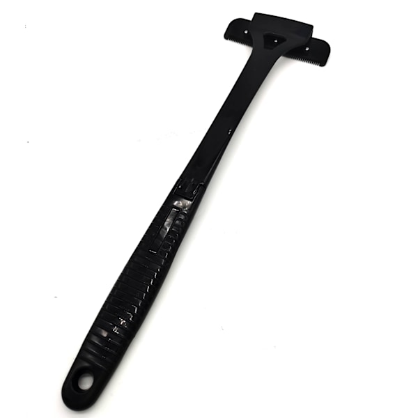 Long and Wide Back Hair Removal Razor Svart Sort