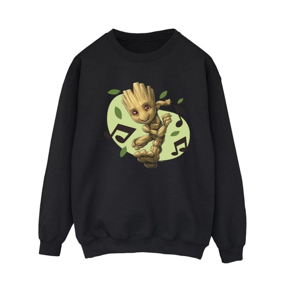 Marvel Womens/Ladies Guardians Of The Galaxy Groot Music Note Black XXL