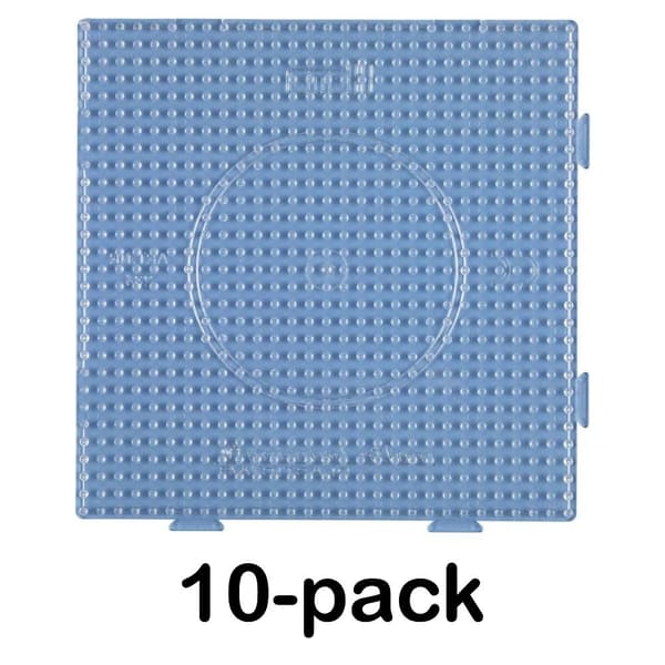 Hama Midi Bead Plate Square Large Transparent 10-pack Transparent transparent