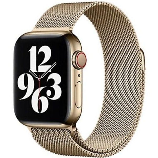 Apple kulta ruostumattomasta teräksestä valmistettu Milanese Loop -ranneke 38 mm, 40 mm ja 41 mm kelloille