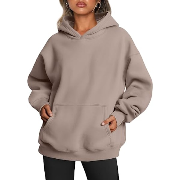 Trendy Queen Dame Oversized Hoodies Fleece Sweatshirts Langærmede Sweatre Pullover Efterår Outfits