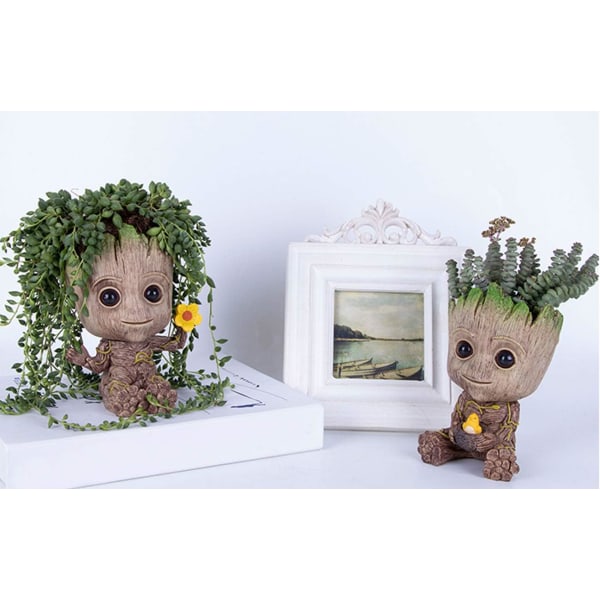 Plantepotte Blomsterpotte - Guardians Galaxy Tree Man Blomsterpotte eller Pen