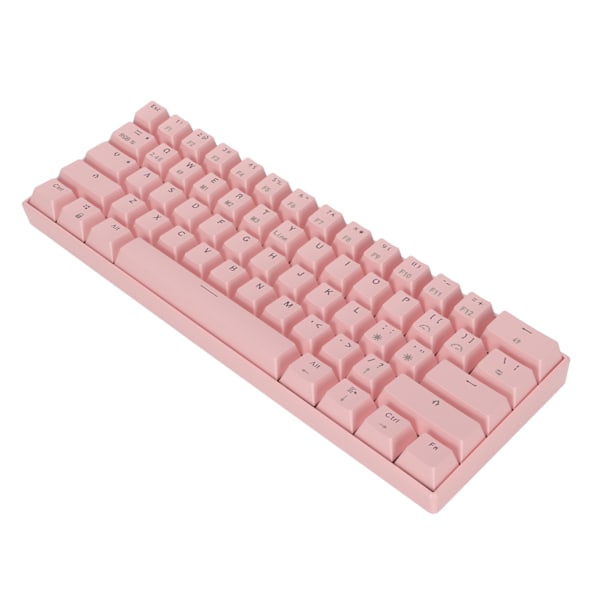 READSON Mekanisk tastatur 61 taster RGB bakgrunnsbelyst ergonomisk design 1800mAh batteri trådløs støtte kablet tastatur rød akselkropp 0.8