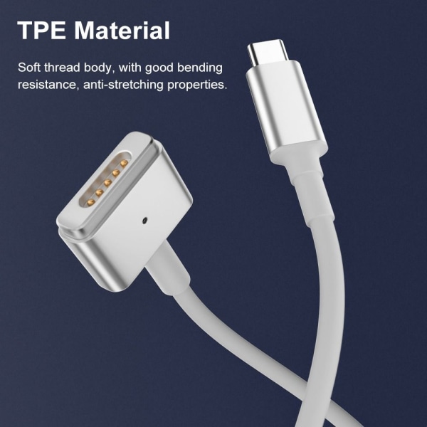 PD Latauskaapeli USB Type-C Magsafe 1 2:lle MAGSAFE 2:lle for Magsafe 2 for Magsafe 2