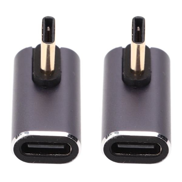 2 kpl USB C 90 asteen adapteri suorakulma USB C uros naar USB C naaras adapteri liitin kannettaville puhelimille