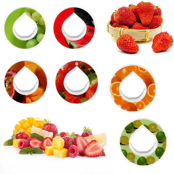 Smaksatta pods för 650 ml vattenflaska, 6 Air Bottle Flavour Pods, för vattenarom för smaksatt vattenflaska, för gym, löpning, utomhus
