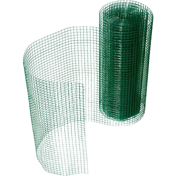 Mesh för trädgårdsstaket Grön | Storlekar att välja mellan | 15 mm kvadratisk mesh | väderbeständig | DIY, 1mx3m