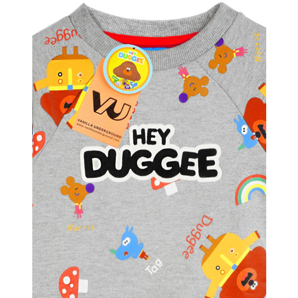 Hey Duggee Boys Squirrel Club Langermet skjorte 12-18 måneder Grå/Flerfarget 12-18 måneder