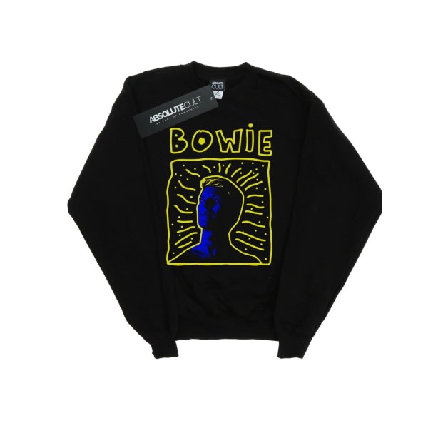 David Bowie piger 90'er ramme sweatshirt 7-8 år sort 7-8 år