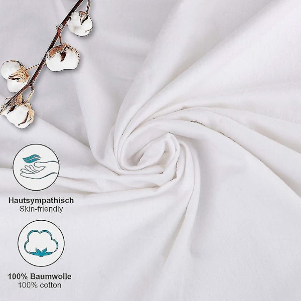 Madrasskydd 200x220 cm Molton 100% Bomull. Andningsbart. Bekvämt-XF11-
