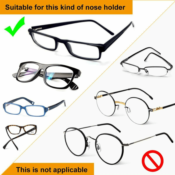 Anti-slip silikon mjuk näsdyna för glasögon solglasögon glasögon 5pairs