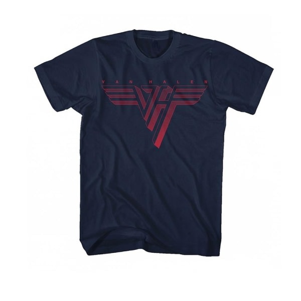 Van Halen Unisex Voksen Logo T-skjorte M Blå Blå M