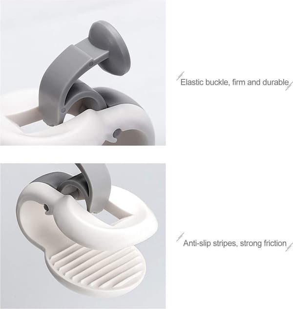 Dyneclips 12 Stykker Robuste Lagner Fastgørelsesclips Grey