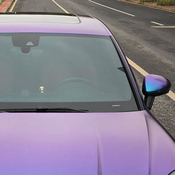 Lilla bilfilm selvklebende | Dekorativt klistremerke og dekal for bil | Selvklebende film med luftutløserteknologi Lilla sjarmblå - lys 30*100 cm