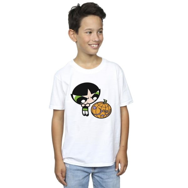 Powerpuff Piger Drenge Piger Buttercup Pumpkin T-Shirt 9-11 Y Hvid 9-11 år