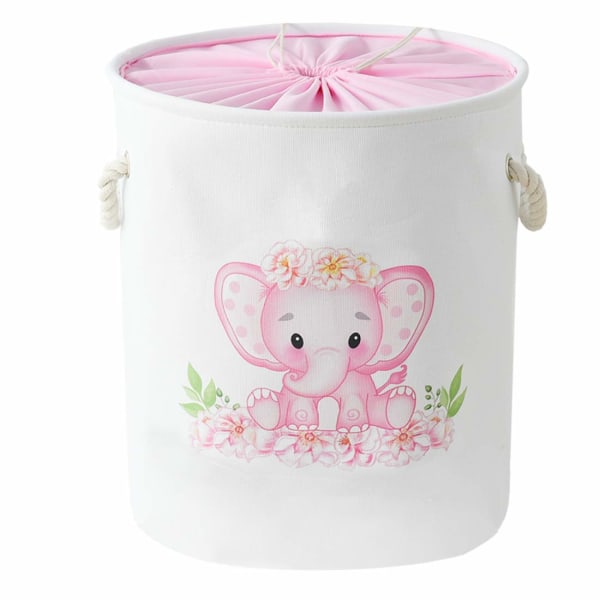Vasketøjskurve Pink hæmme elefantkurv til børn