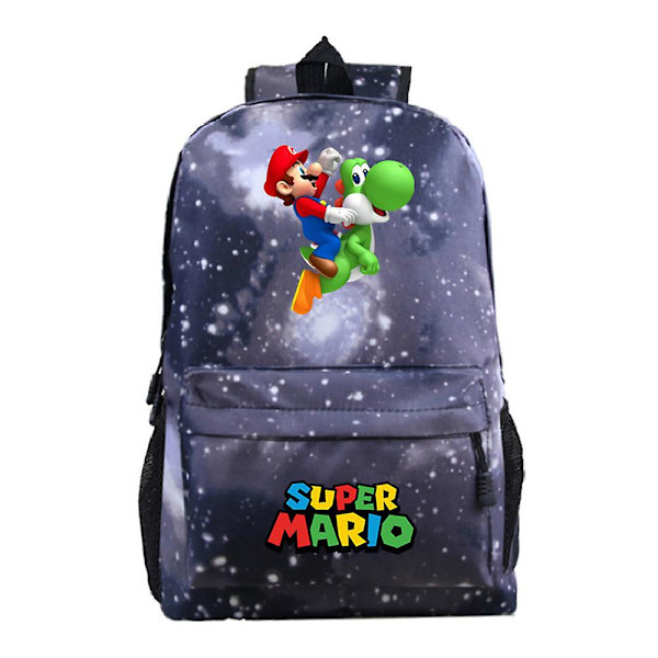 Super Mario Bros Barn Ryggsäck Lättvikts Laptop Ryggsäckar Rese Casual Väska Skolväska Presenter A