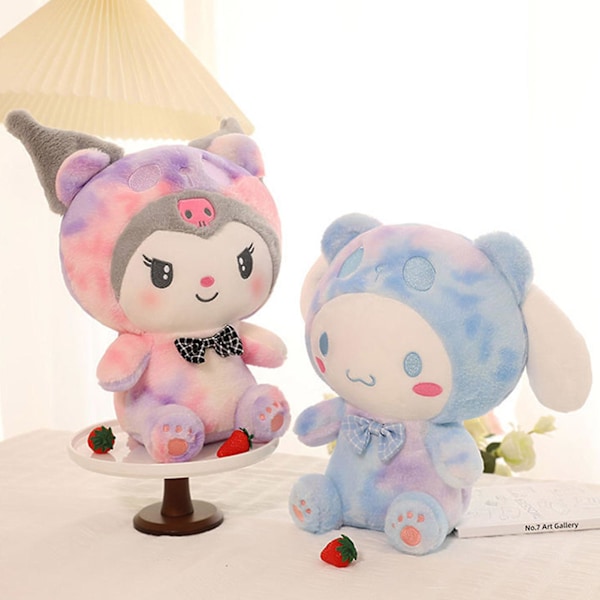 Kawaii Sanrio Plyschleksaker Stoppade Dockor Kreativa Söta Kuromi Melody Cinnamoroll Stoppade Leksaker för Barn Födelsedag Barnens Dag Melody Melody 30cm