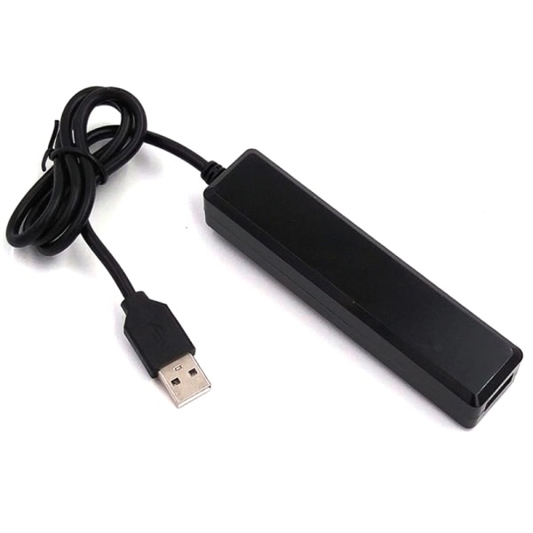 USB Hub 7 Port Expander Adapter USB 2.0 Hub Multi USB Splitter svart
