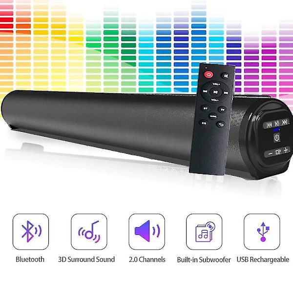 Trådløs Bluetooth Soundbar-højttaler