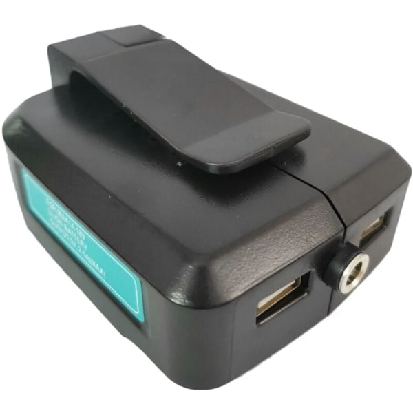 USB laddningsadapter omvandlare för MAKITA ADP05 14-18V Li-Ion batteri Nytt-Svart