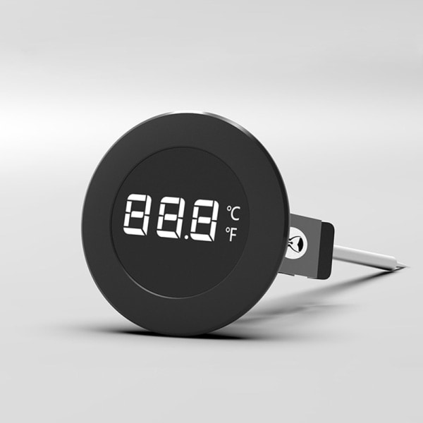 Ensimmäinen digitaalinen LCD-näyttö termoavskräckare kaffetermometer Musta