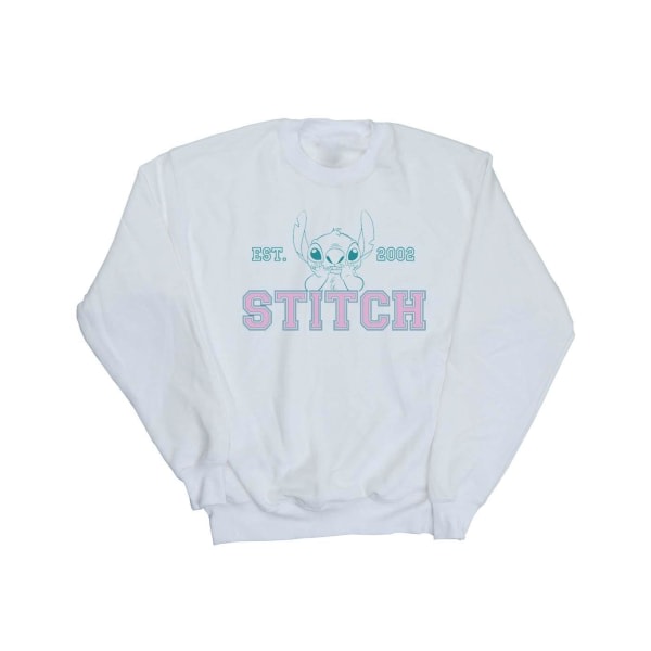 Disney Girls Lilo And Stitch Collegial Pastel Sweatshirt 3-4 Ye White 3-4 år