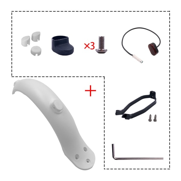 Bakskjerm Beskyttelse for Xiaomi 1S/M365 El-Scooter - Svart