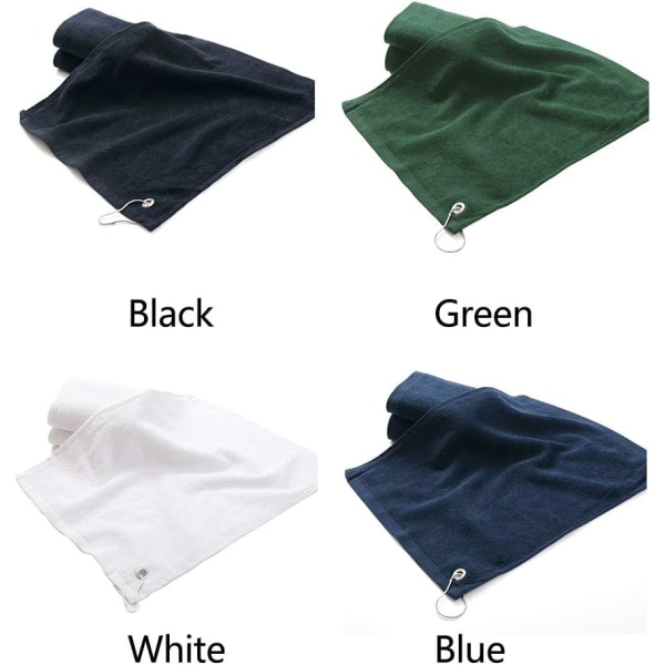 Golf Towel Soft Gift With Hook Quick Dry Washcloth Outdoor