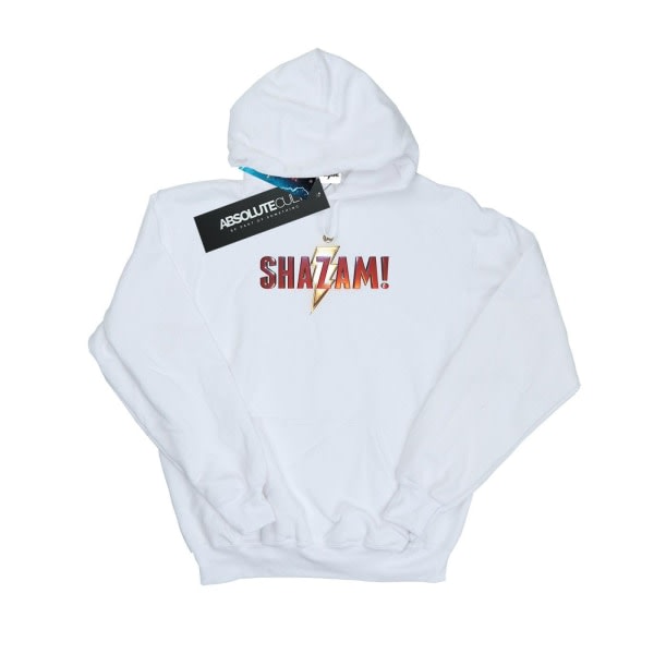 DC Comics Miesten Shazam Movie Logo -huppari S Valkoinen Valkoinen S