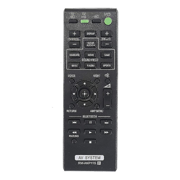Fjärrkontroll för Sony Soundbar, Soundbar-kontroll RM-ANP115, Ersättningsfjärrkontroll för HT-CT370 HT-CT770 SA-CT370
