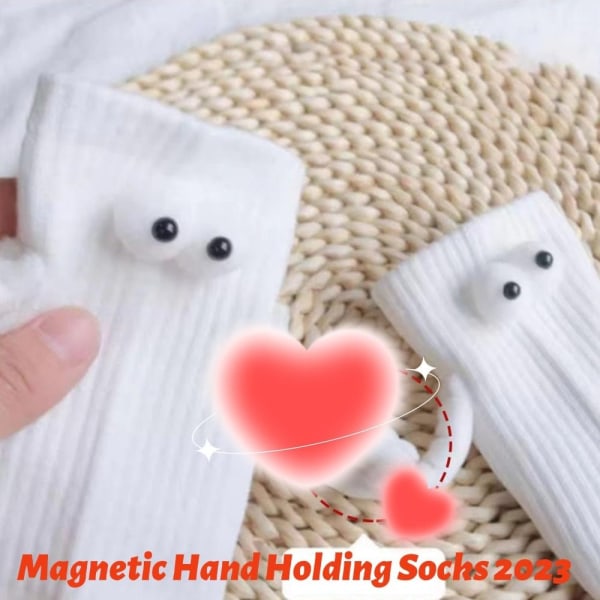 Magnetisk hand som håller strumpor Par som håller händerna Sukka SVART Musta Black with Magnetic-with Magnetic