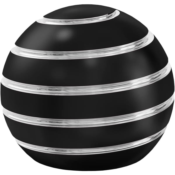 Anti-ångest illusion Spinnbordsleksaksboll, bordsleksak i metall för vuxna (svart)