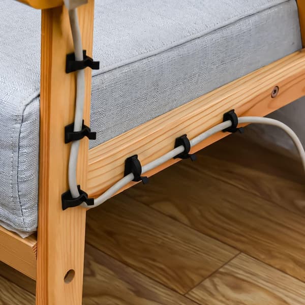 Selvklæbende kabelclips 50 stk. kabelholder-organizer