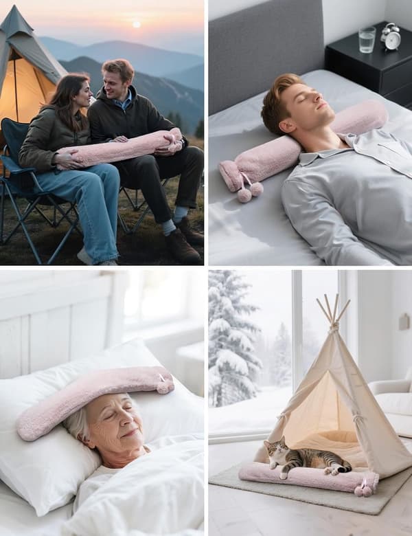 Varmeflaske 2,5 liter 2 stk med fleecetrekk grå Gray 2pcs
