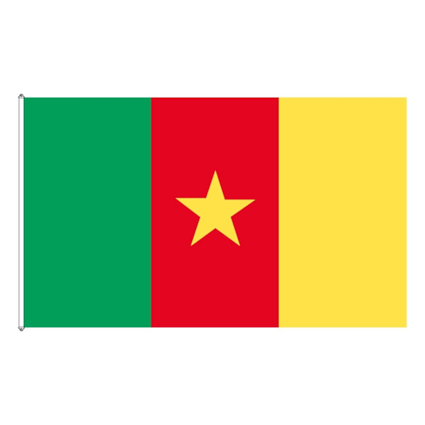 Kameruns Flagga Grön Green Cameroon