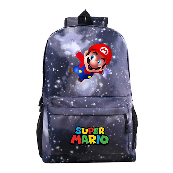 Super Mario Bros Barn Ryggsäck Lättvikts Laptop Ryggsäckar Rese Casual Väska Skolväska Presenter C