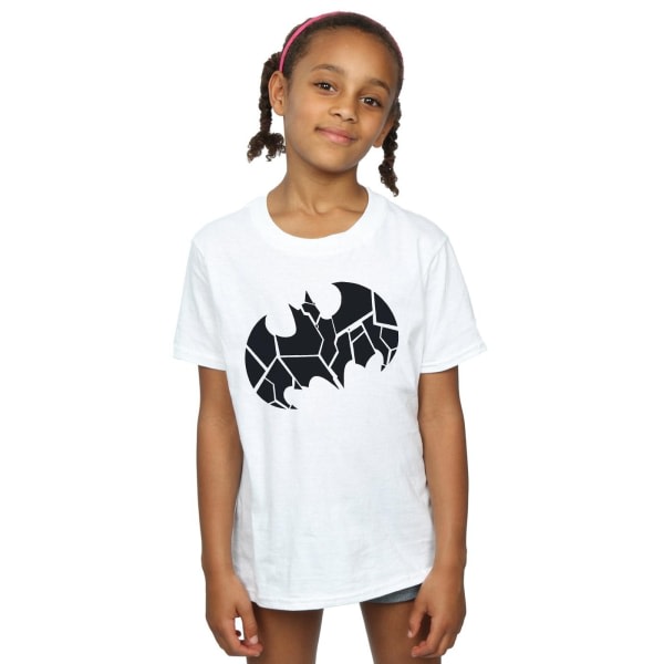 DC Comics Girls Batman One Color Shield puuvillainen T-paita 7-8 Kyllä valkoinen 7-8 vuotta
