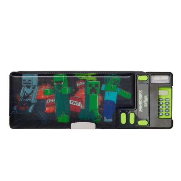 Grönt Minecraft Automatisk Pennfodral (26*9CM)