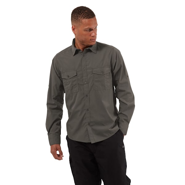 Craghoppers Expert Kiwi Langermet Skjorte for Menn L Carbon Grey Carbon Grey Carbon Grey L