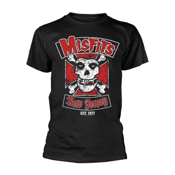 Misfits Unisex Voksen Biker Design T-skjorte S Svart Svart S