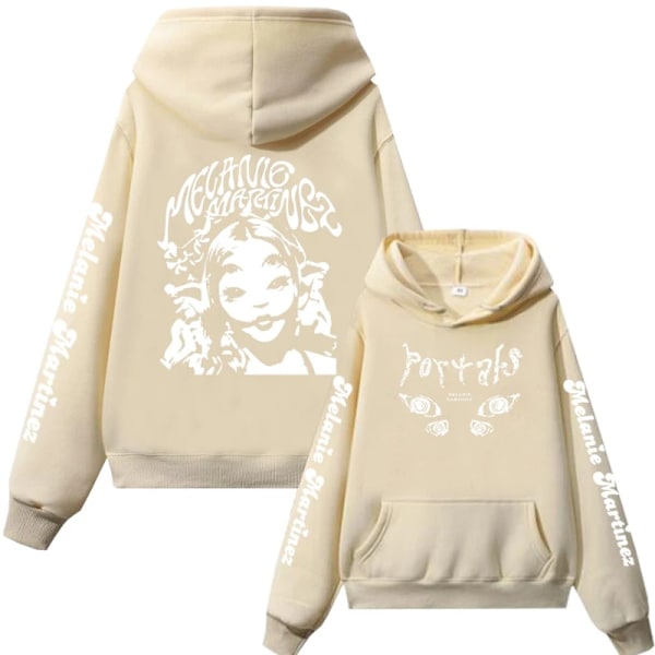 Melanie Martinez Polyester Hoodie i Hiphop-stil för Män och Kvinnor svart black M