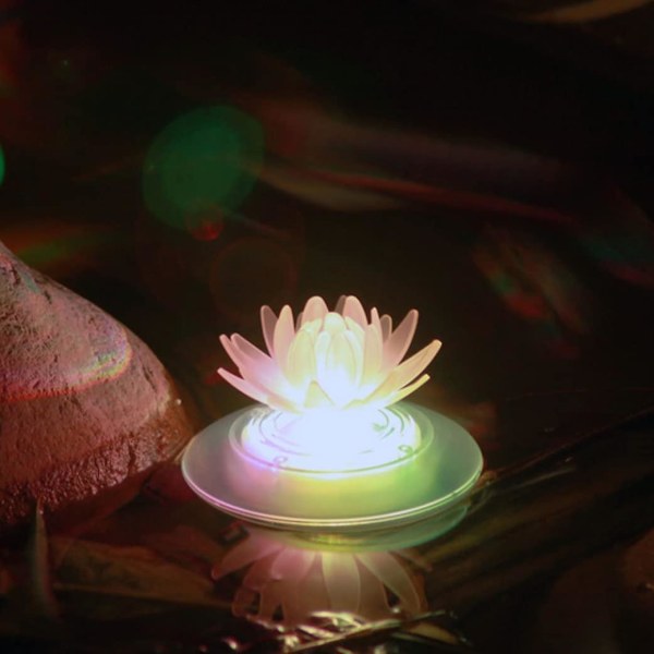 Kelluva lamppu vedenpitävä uima-allaslampi Kelluva lamppu Lotus