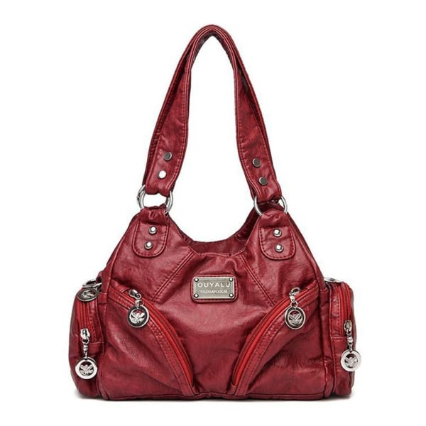 Olkalaukku Crossbody-laukku VIINIPUNAINEN