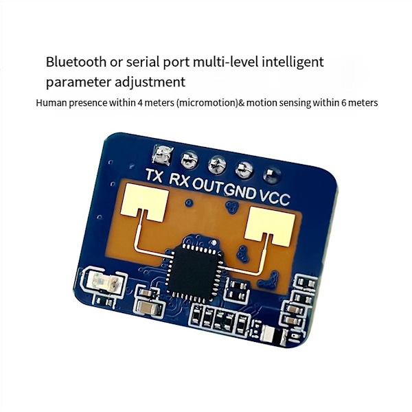 24g Mmwave Ld2410c Radar sensor for menneskelig tilstedeværelse, bevegelsesdeteksjonsmodul
