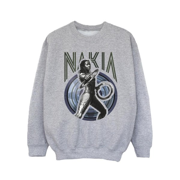 Marvel Girls Wakanda Forever Nakia Shield Sweatshirt 12-13 år Sports Grey 12-13 år