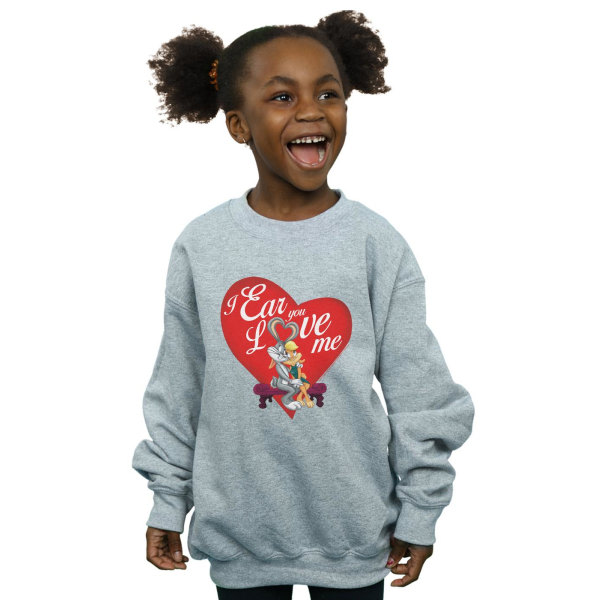 Looney Tunes Girls Bugs Bunny And Lola Valentinsdag Love Me Sports Grey 12-13 år