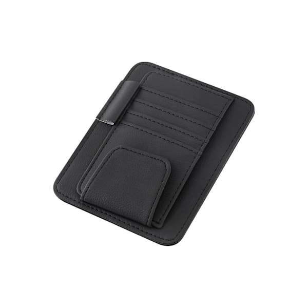 Bil Solskærm Organizer Multi-Pocket Auto Interiør Dekoration f black One-size