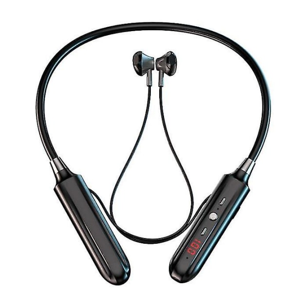 Trådløse hovedtelefoner, in-ear Bluetooth hovedtelefoner, halsmonterede trådløse Bluetooth hovedtelefoner, multifunktionelle Bluetooth hovedtelefoner