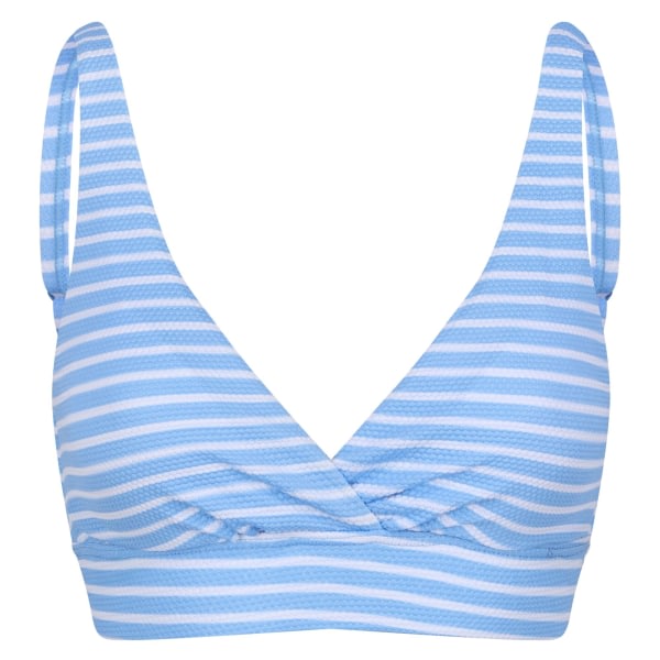 Regatta Ladies/Ladies Paloma Stripe Textured Bikini Top 18 UK E Elysium Blue/White 18 UK